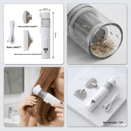 New 2-in-1 Electric Lice Comb - Flea Lice Catcher