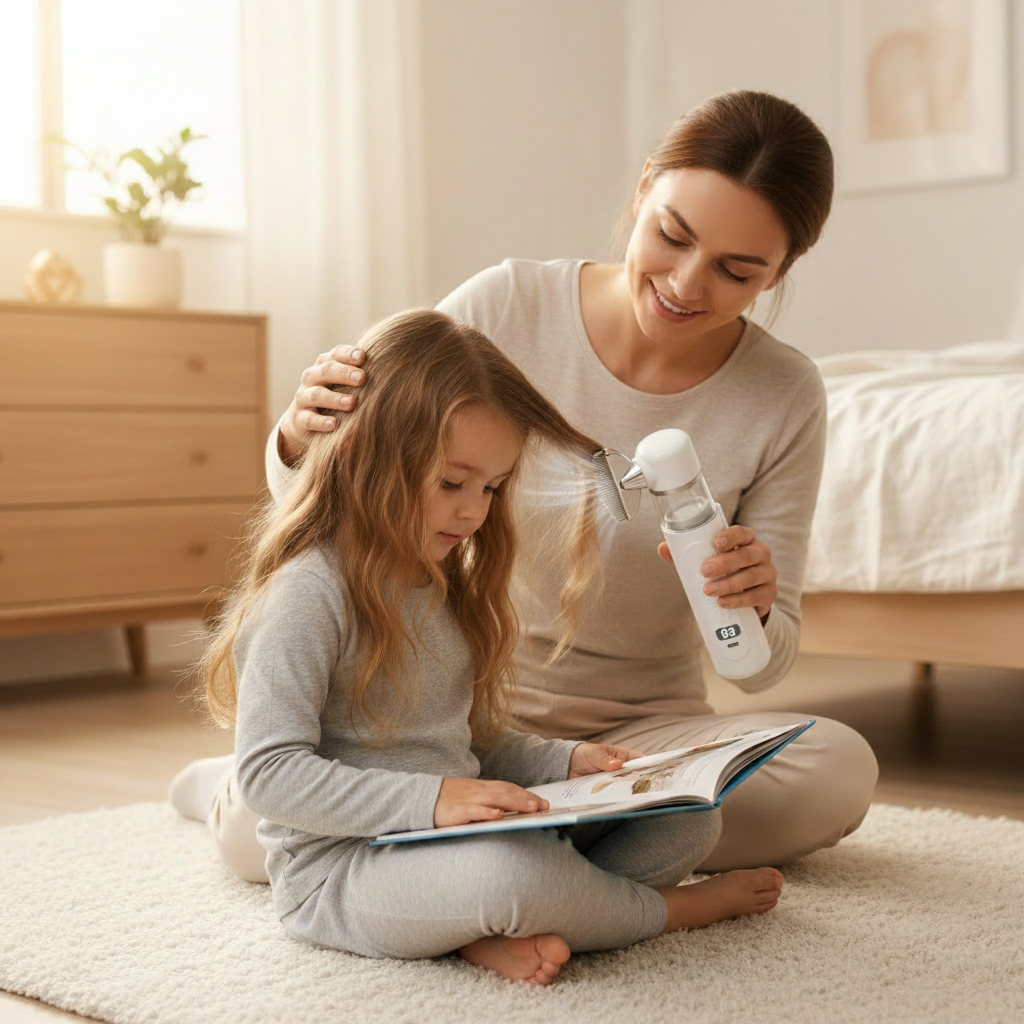 NexLice Electric Lice Comb with Vacuum Suction — Chemical-Free, Mess-Free Lice Removal